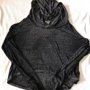 Heathered Long Sleeve Crop Top